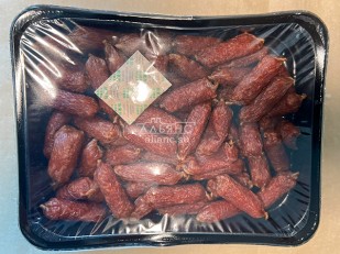 КВАНТОРГ Ушки по-мексикански с соусом чили 150гр/уп: Колбаски (ВЕНГЕРСКИЕ) с/к (по 0,5кг)