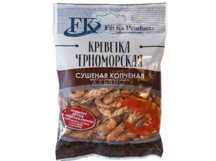 Корюшка солено-сушеная: Креветка Черноморская (копченая) (25гр)