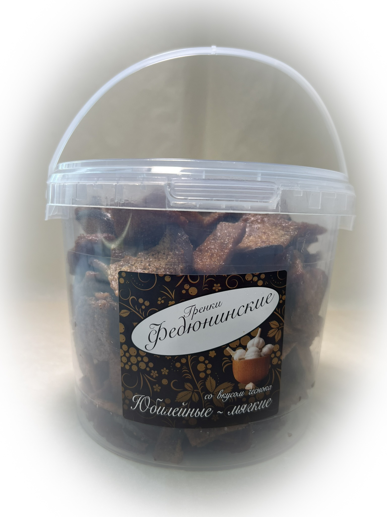 Гренки "ФЕДЮНИНСКИЕ" "Чеснок" (ведро 900 гр.) в Ачинске