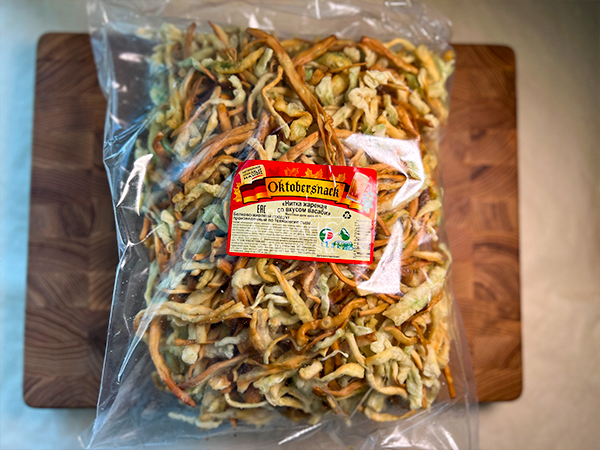 Нитка ЖАРЕНАЯ "Васаби" Oktobersnack 1 кг (сырный продукт) в Ачинске