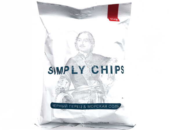 Картофельные чипсы "Simple chips" Морская соль и черный перец 80 гр. в Ачинске