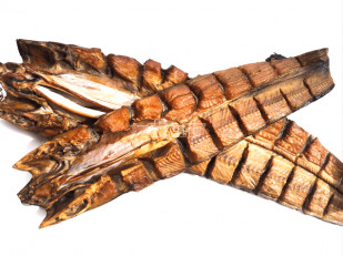 Камбала камчатская вяленая с икрой: Белый амур холодного копчения